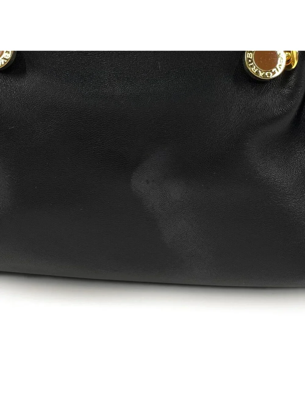 Bvlgari Handbag B.Zero1 Leather Black Brown